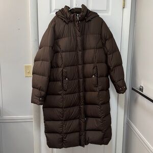 Eddie Bauer Goose Down Waterproof Winter Jacket Long